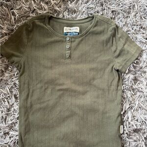 Magellan Outdoors Kids Short Sleeve Tee in Olive